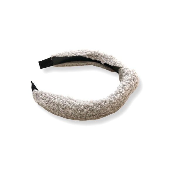 🔴 5 for $10 ONE Grey Knitted Girls’ Head Band - Picture 2 of 3